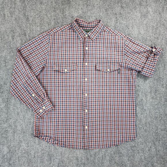 Woolrich Other - Woolrich Shirt Mens Large Plaid Roll Tab Sleeve Button Up Casual Outdoor Wear